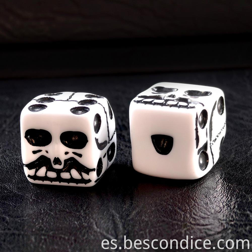 Halloween Skull Shaped Dice 6 Sided